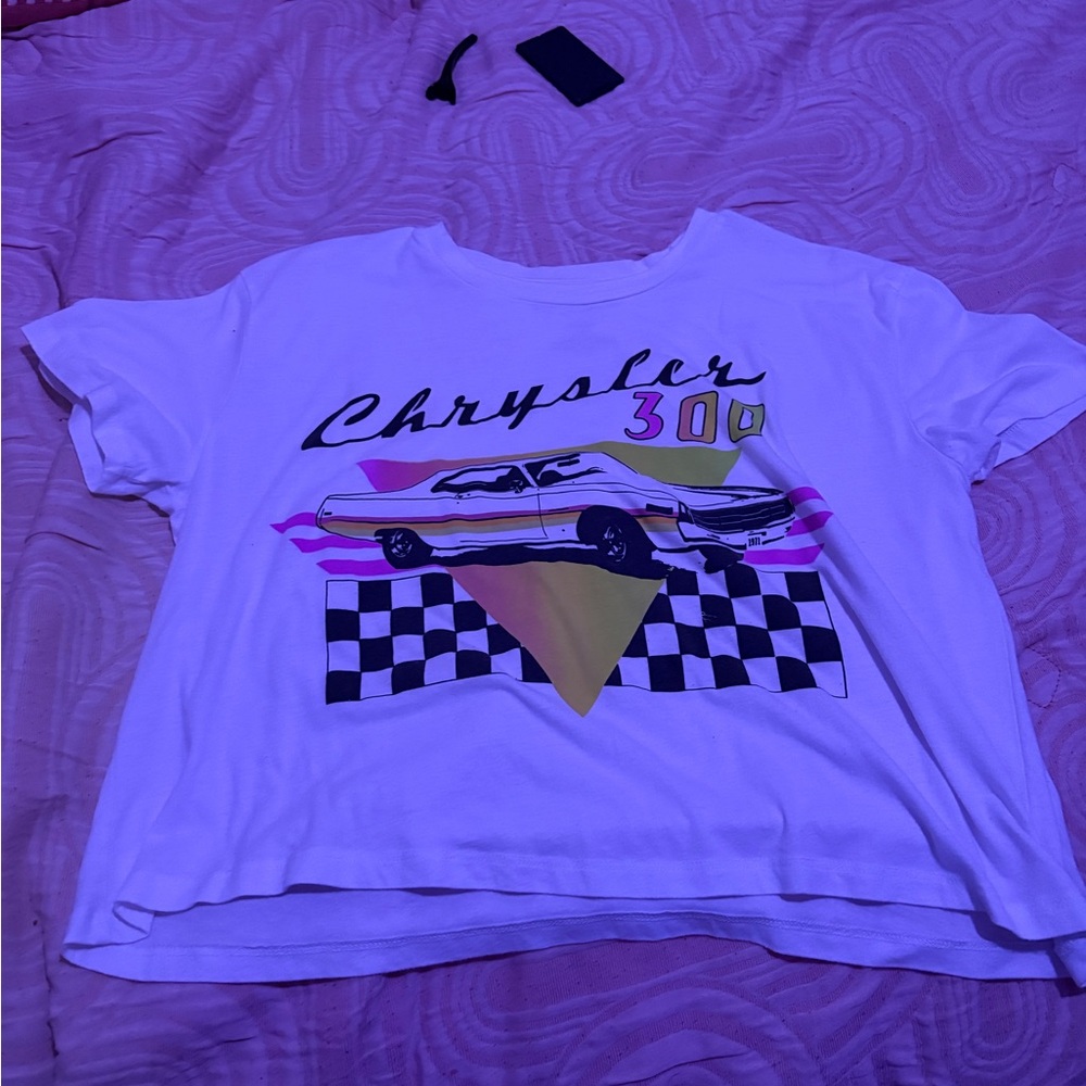 Kids White Graphic T-Shirt